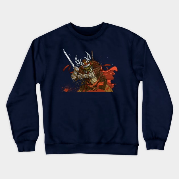 Samurai Crewneck Sweatshirt by AngryBunnyCreations